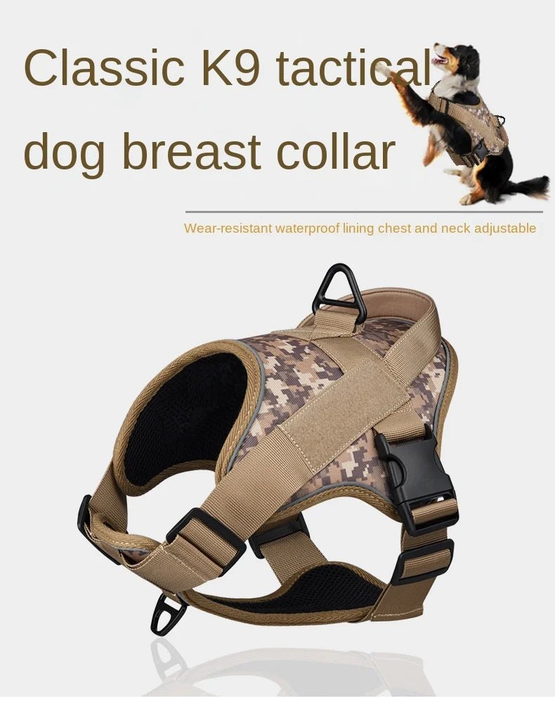 Style avec notre harnais exclusif pour chien d'assistance méticuleusement conçu pour les propriétaires d'animaux exigeants qui exigent le meilleur pour leurs compagnons à quatre pattes. Doté d'un design sophistiqué d'inspiration militaire - Luxempirez