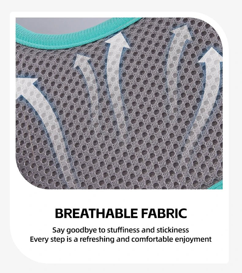 The harness features soft, breathable padding and adjustable straps to give your dog a custom, all - day - comfort fit. Reflective details improve visibility at night, while strong front and back leash clips help reduce pulling and give you better control. - Luxempirez