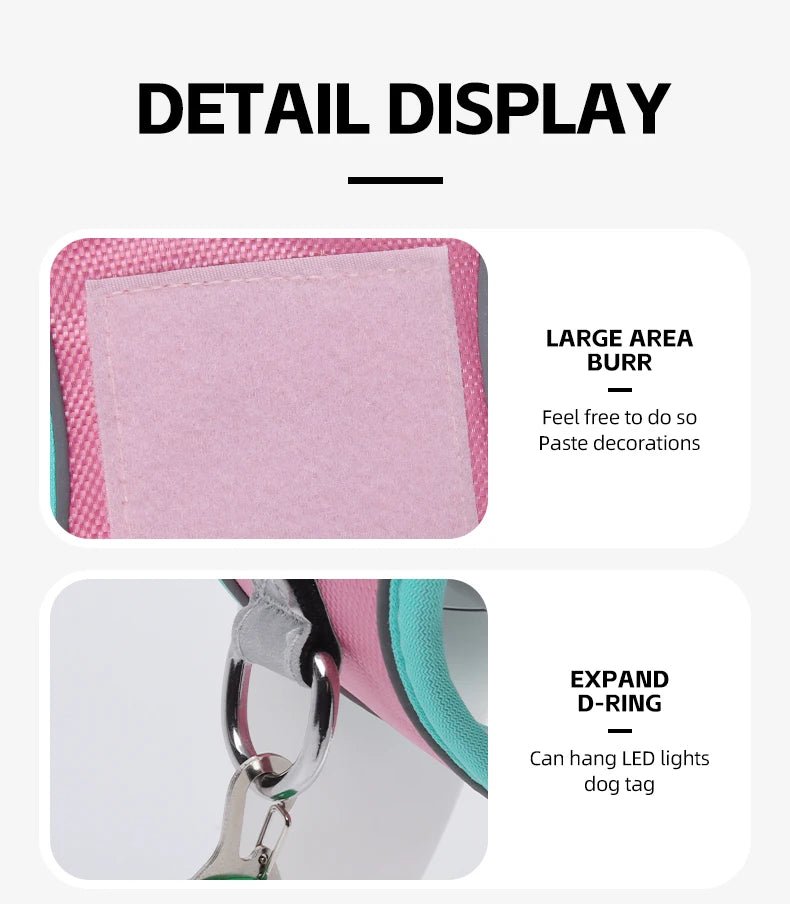 The harness features soft, breathable padding and adjustable straps to give your dog a custom, all - day - comfort fit. Reflective details improve visibility at night, while strong front and back leash clips help reduce pulling and give you better control. - Luxempirez