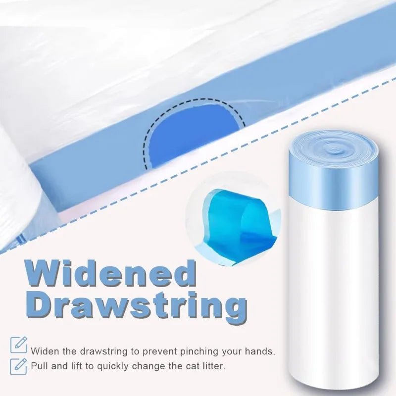 Les sacs à cordon robustes isolent les odeurs à l'intérieur du compartiment à déchets, ce qui rend le changement de litière rapide, hygiénique et sans intervention pour une maison plus fraîche chaque jour. - Luxempirez
