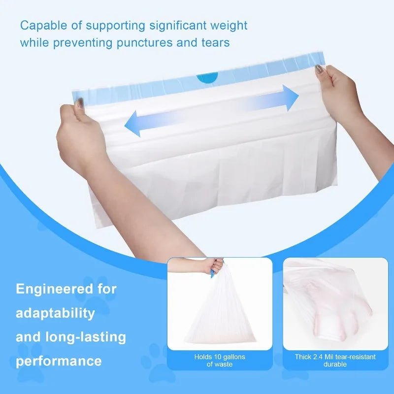 Les sacs à cordon robustes isolent les odeurs à l'intérieur du compartiment à déchets, ce qui rend le changement de litière rapide, hygiénique et sans intervention pour une maison plus fraîche chaque jour. - Luxempirez