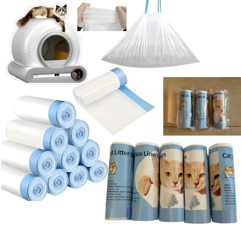 Les sacs à cordon robustes isolent les odeurs à l'intérieur du compartiment à déchets, ce qui rend le changement de litière rapide, hygiénique et sans intervention pour une maison plus fraîche chaque jour. - Luxempirez