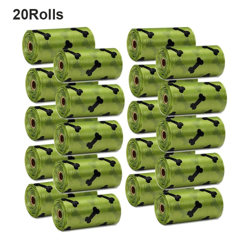 These biodegradable, scented bags are thick, leak - proof, and gentle on the environment while blocking bad odors You get 20 compact rolls (15 bags per roll) that fit all standard dispensers, plus a handy dispenser for quick access on every walk. - Luxempirez