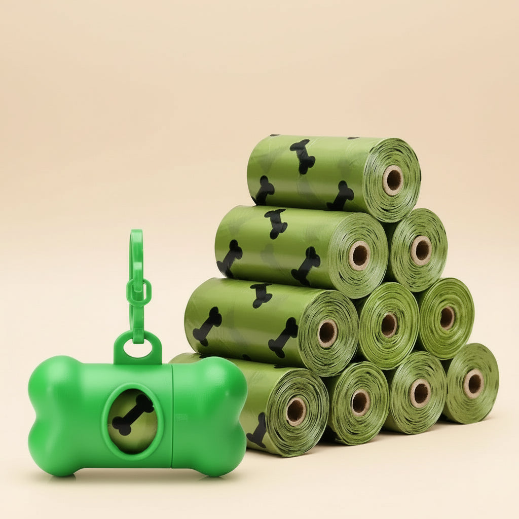 These biodegradable, scented bags are thick, leak - proof, and gentle on the environment while blocking bad odors You get 20 compact rolls (15 bags per roll) that fit all standard dispensers, plus a handy dispenser for quick access on every walk. - Luxempirez