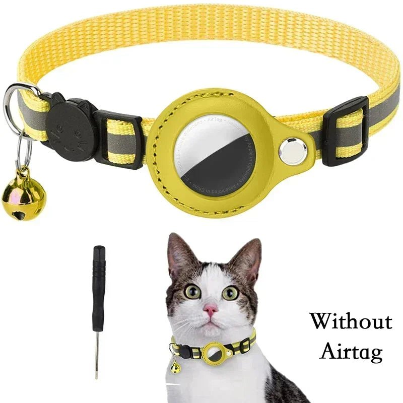 This AirTag cat collar is the perfect solution for keeping your feline friend safe and easy to find. Designed specifically to hold an AirTag, it helps you track your cat’s location in real time. - Luxempirez