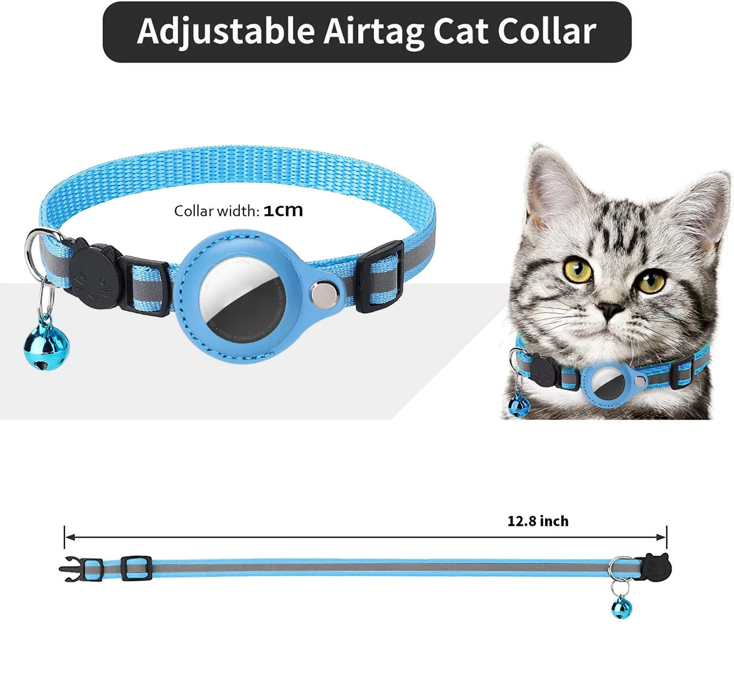 This AirTag cat collar is the perfect solution for keeping your feline friend safe and easy to find. Designed specifically to hold an AirTag, it helps you track your cat’s location in real time. - Luxempirez