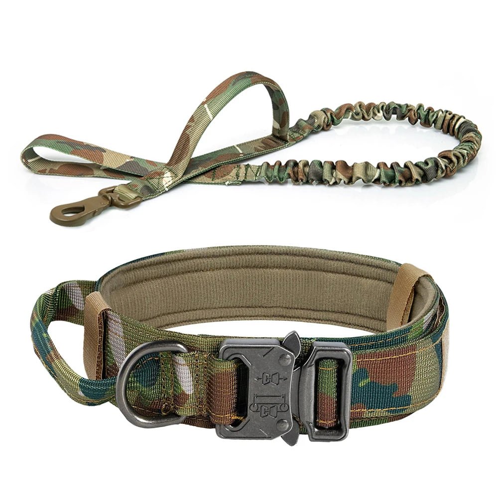 This military - style dog collar combines strength and comfort for your loyal companion. Crafted from premium, wear - resistant nylon with a secure metal buckle, it ensures stability during walks, training, or outdoor adventures - Luxempirez