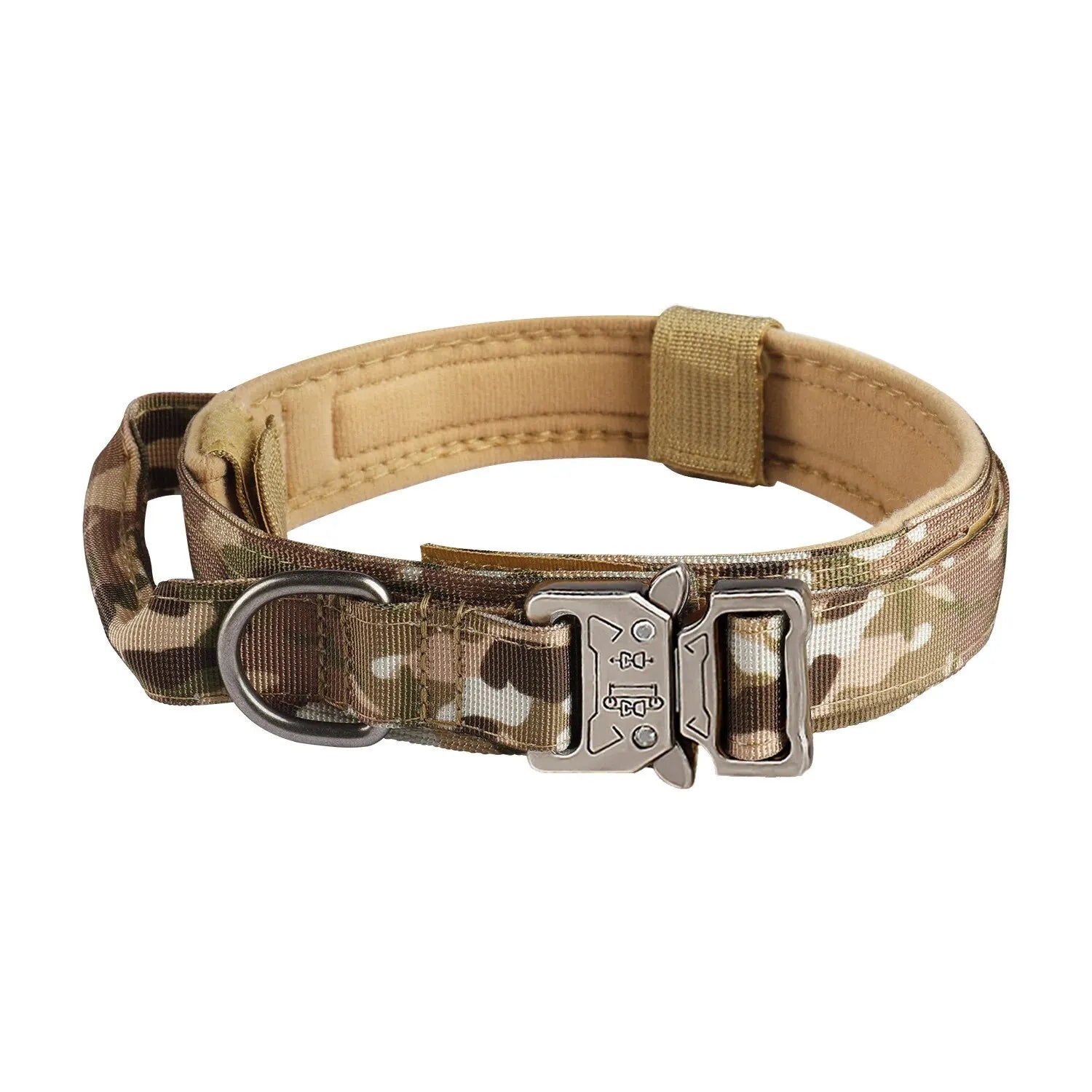 This military - style dog collar combines strength and comfort for your loyal companion. Crafted from premium, wear - resistant nylon with a secure metal buckle, it ensures stability during walks, training, or outdoor adventures. - Luxempirez