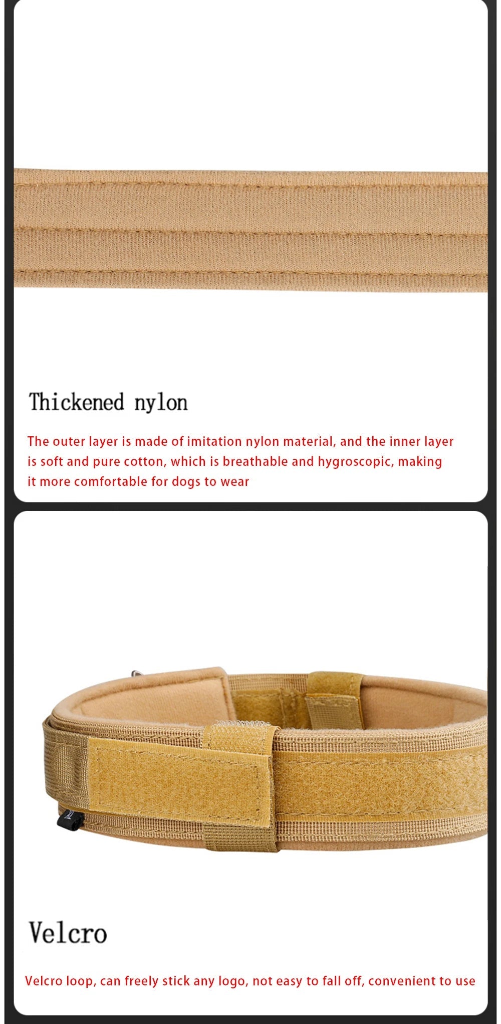 This military - style dog collar combines strength and comfort for your loyal companion. Crafted from premium, wear - resistant nylon with a secure metal buckle, it ensures stability during walks, training, or outdoor adventures. - Luxempirez