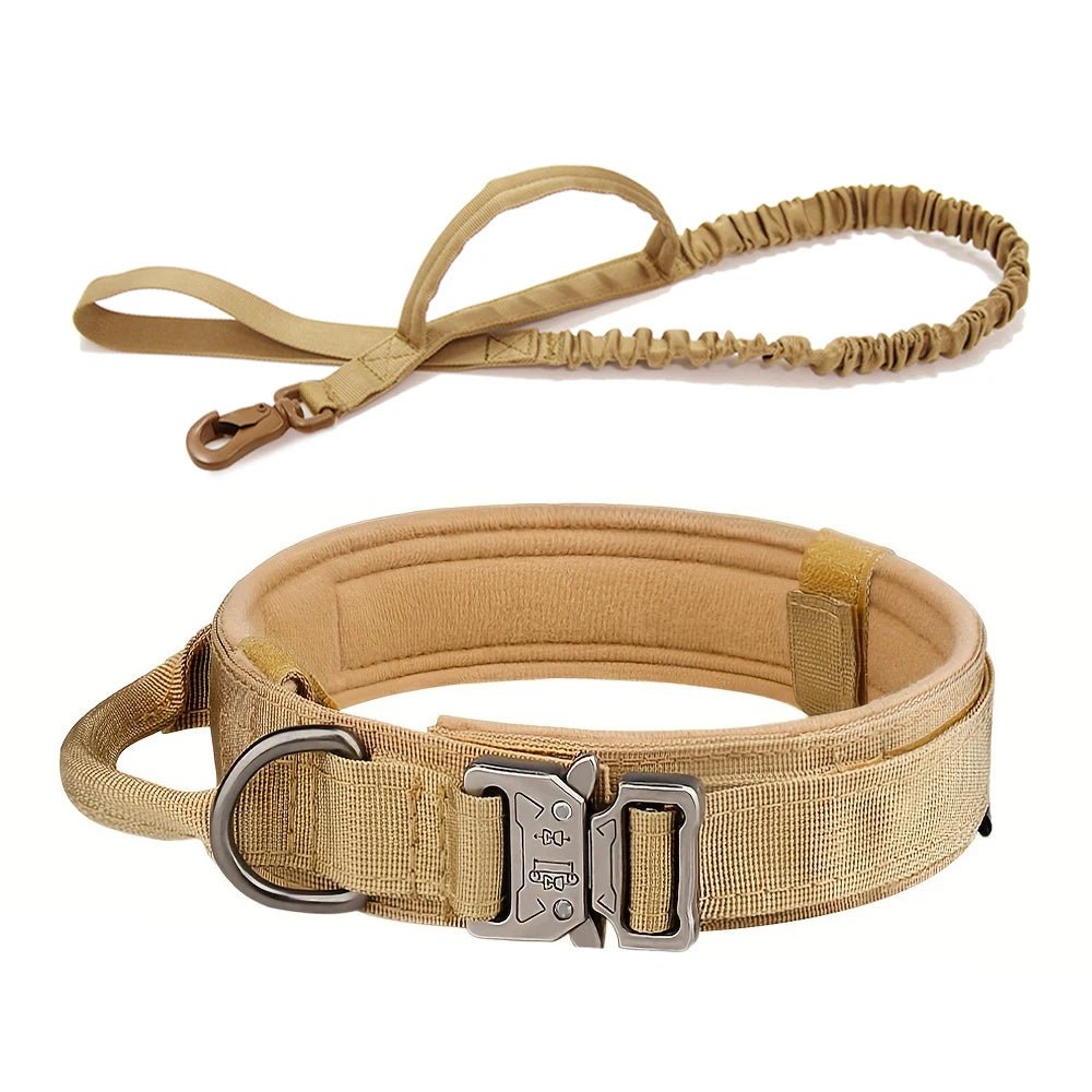 This military - style dog collar combines strength and comfort for your loyal companion. Crafted from premium, wear - resistant nylon with a secure metal buckle, it ensures stability during walks, training, or outdoor adventures - Luxempirez