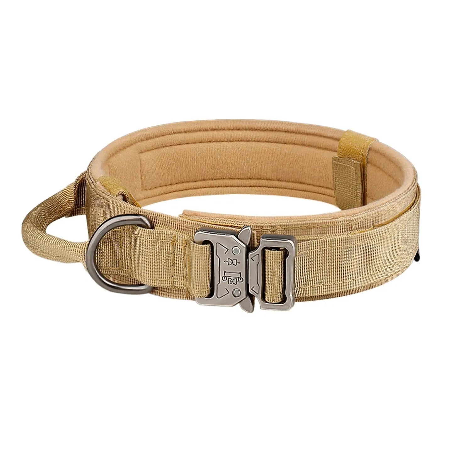 This military - style dog collar combines strength and comfort for your loyal companion. Crafted from premium, wear - resistant nylon with a secure metal buckle, it ensures stability during walks, training, or outdoor adventures. - Luxempirez