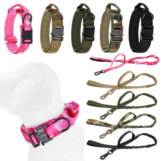 This military - style dog collar combines strength and comfort for your loyal companion. Crafted from premium, wear - resistant nylon with a secure metal buckle, it ensures stability during walks, training, or outdoor adventures - Luxempirez