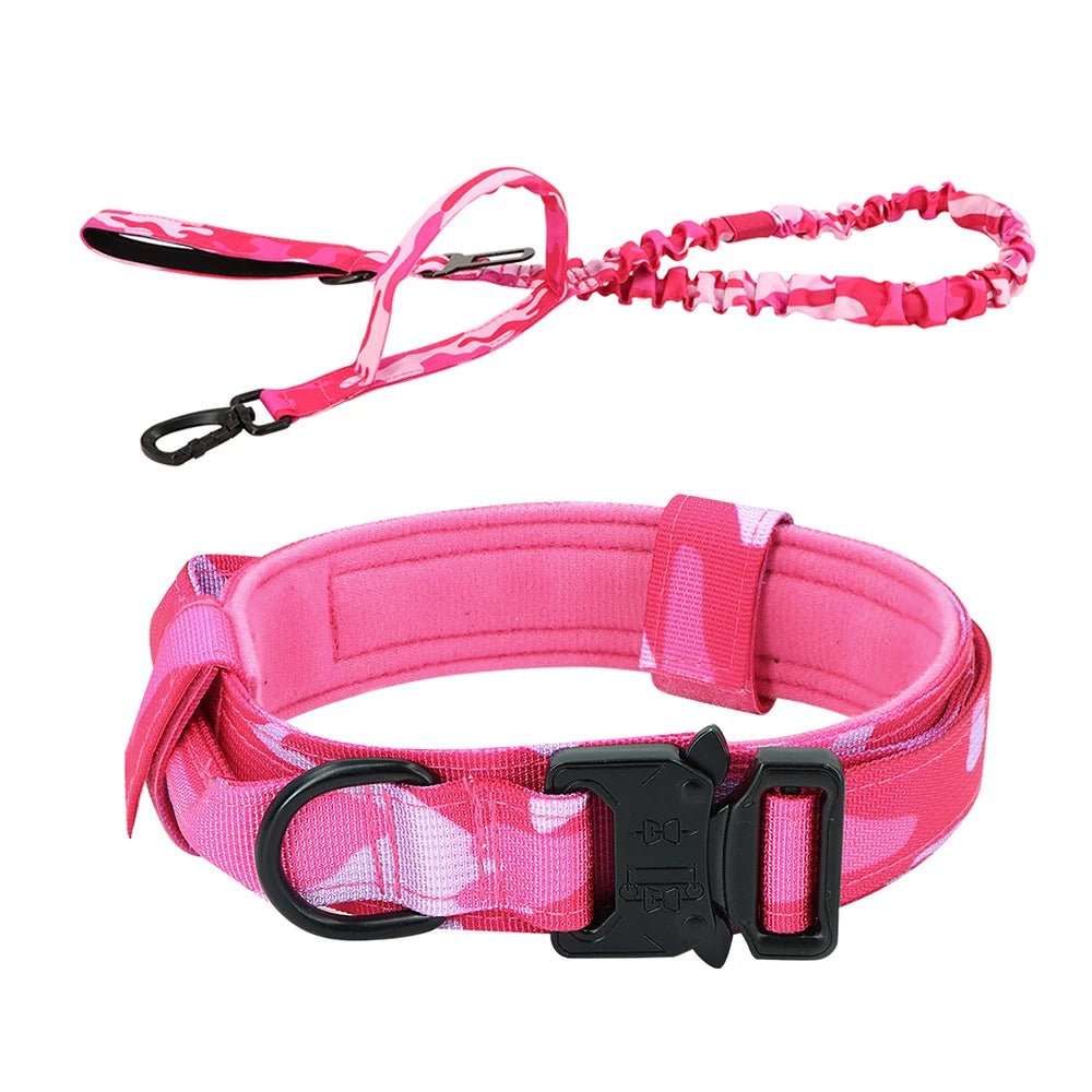 This military - style dog collar combines strength and comfort for your loyal companion. Crafted from premium, wear - resistant nylon with a secure metal buckle, it ensures stability during walks, training, or outdoor adventures - Luxempirez