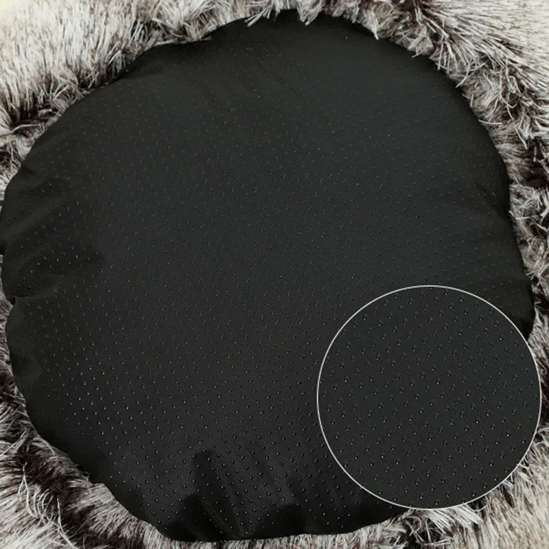 This product is a cozy winter cat cave/bed, so the text should focus on warmth, comfort, security and 2‑in‑1 design for cats and small dogs. - Luxempirez