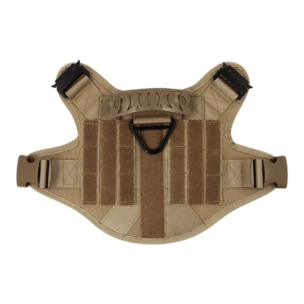 This tactical dog harness set is designed for maximum durability and comfort. Made from high - quality, tear - resistant materials, it features heavy - duty buckles and reinforced stitching to handle even the most active dogs. - Luxempirez