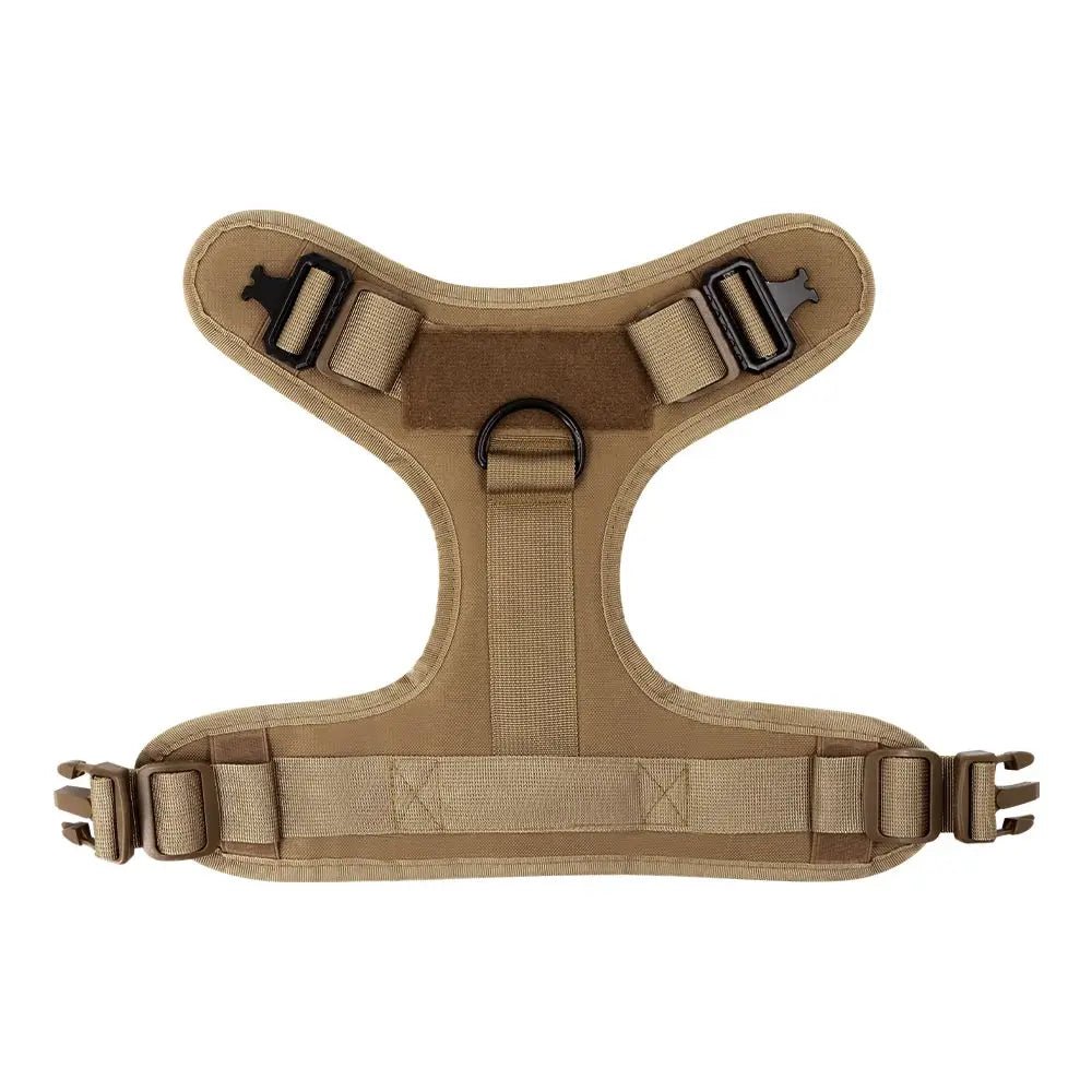 This tactical dog harness set is designed for maximum durability and comfort. Made from high - quality, tear - resistant materials, it features heavy - duty buckles and reinforced stitching to handle even the most active dogs. - Luxempirez