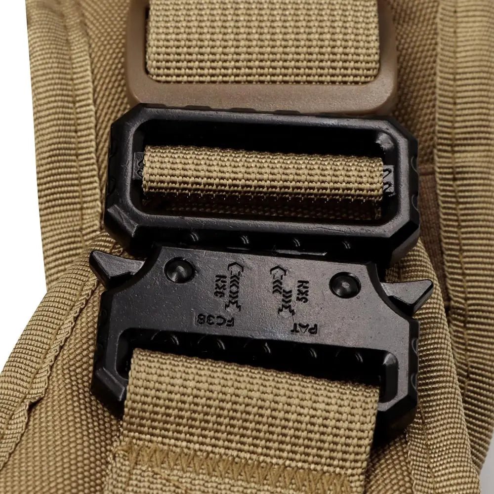 This tactical dog harness set is designed for maximum durability and comfort. Made from high - quality, tear - resistant materials, it features heavy - duty buckles and reinforced stitching to handle even the most active dogs. - Luxempirez