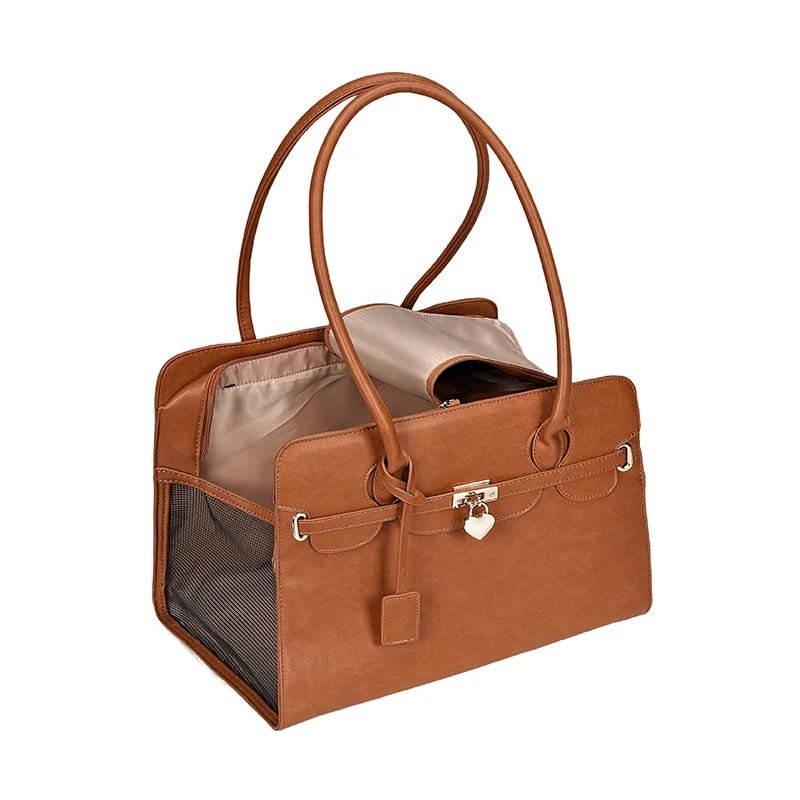 Treat your beloved companion to pure elegance with our premium dog carrier bag. Crafted from high - end materials, this exquisite design combines chic sophistication and practical comfort. - Luxempirez