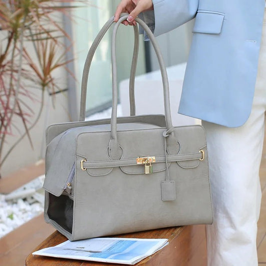 Treat your beloved companion to pure elegance with our premium dog carrier bag. Crafted from high - end materials, this exquisite design combines chic sophistication and practical comfort. - Luxempirez
