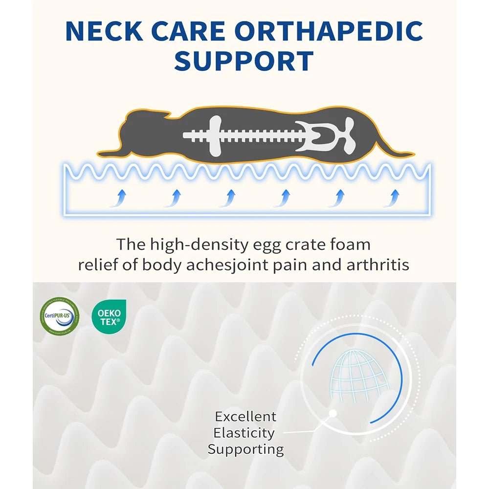 Treat your beloved companion to unmatched comfort with our Luxury Orthopedic Pet Bed. Crafted with premium, supportive materials, this elegant bed is designed to cradle your dog in plush perfection, providing optimal joint relief and deep relaxation. - Luxempirez