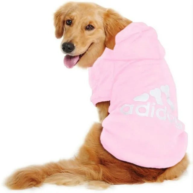 Turn playtime into a fashion statement with this iconic “Adidog” hoodie, created for dogs who love to move in style. The soft, cozy fabric and relaxed fit keep your pup warm and comfortable. - Luxempirez