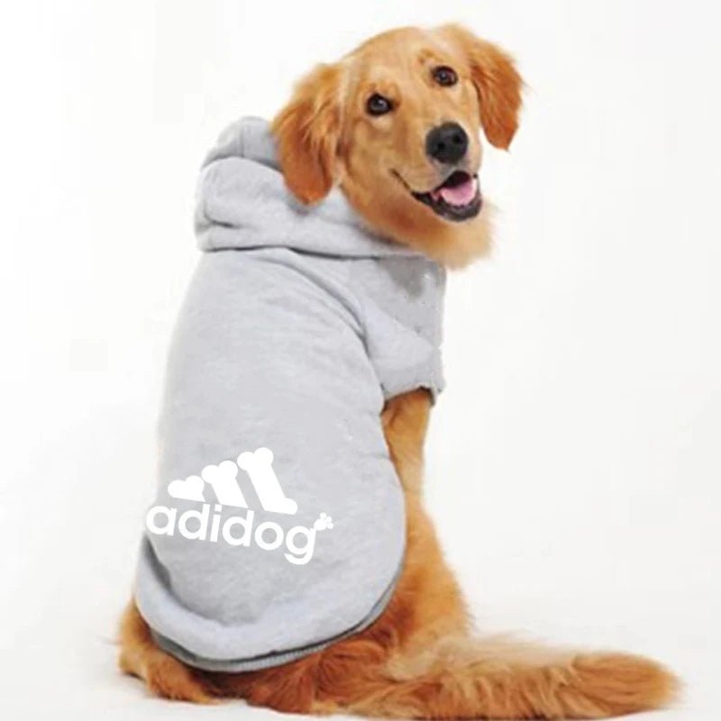 Turn playtime into a fashion statement with this iconic “Adidog” hoodie, created for dogs who love to move in style. The soft, cozy fabric and relaxed fit keep your pup warm and comfortable. - Luxempirez