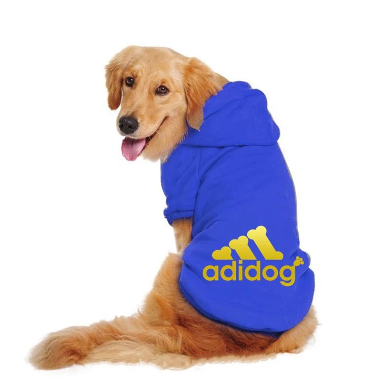 Turn playtime into a fashion statement with this iconic “Adidog” hoodie, created for dogs who love to move in style. The soft, cozy fabric and relaxed fit keep your pup warm and comfortable. - Luxempirez