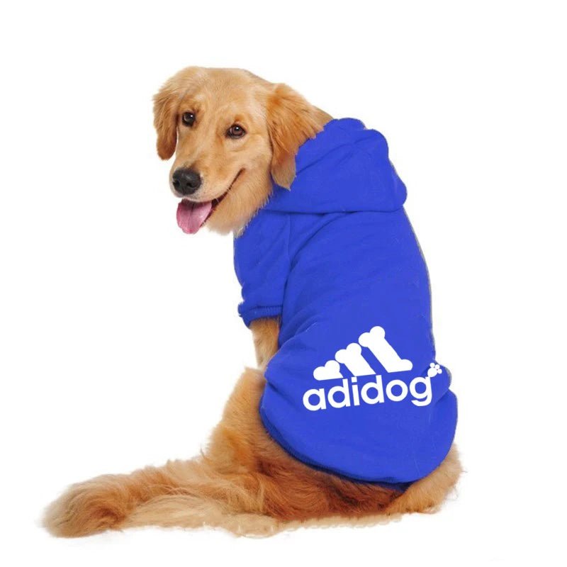 Turn playtime into a fashion statement with this iconic “Adidog” hoodie, created for dogs who love to move in style. The soft, cozy fabric and relaxed fit keep your pup warm and comfortable. - Luxempirez