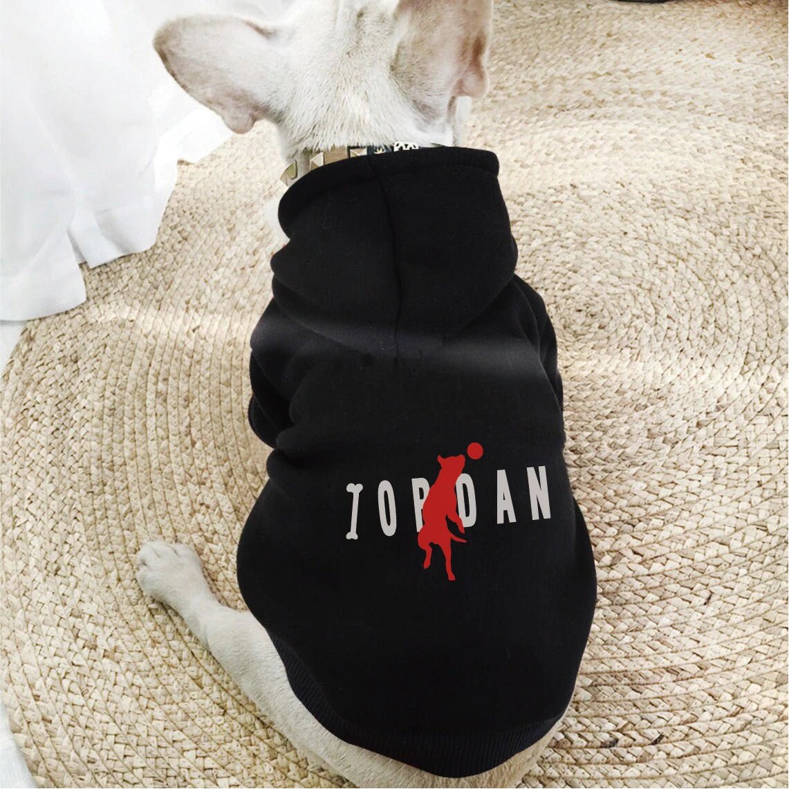 Turn your dog into a style icon with this exclusive hoodie, inspired by the bold energy of premium streetwear. Crafted from soft, high‑quality fabric, it wraps your pup in warmth and comfort while the striking red silhouette. - Luxempirez