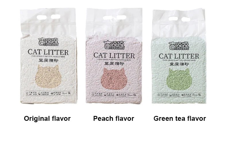 Veloutée - douce, à base de plantes et irrésistiblement douce, cette litière pour chat au tofu de qualité supérieure transforme chaque bac à litière en un sanctuaire propre et serein pour votre félin. Fabriquée à partir de matériaux naturels et biodégradables, elle offre une absorption exceptionnelle. - Luxempirez