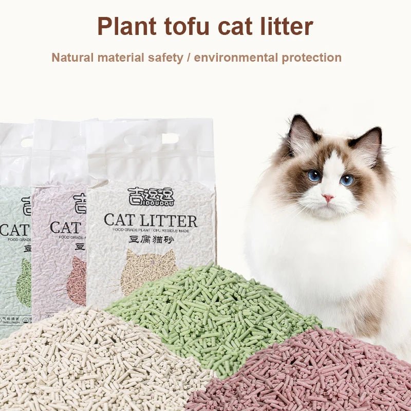 Veloutée - douce, à base de plantes et irrésistiblement douce, cette litière pour chat au tofu de qualité supérieure transforme chaque bac à litière en un sanctuaire propre et serein pour votre félin. Fabriquée à partir de matériaux naturels et biodégradables, elle offre une absorption exceptionnelle. - Luxempirez