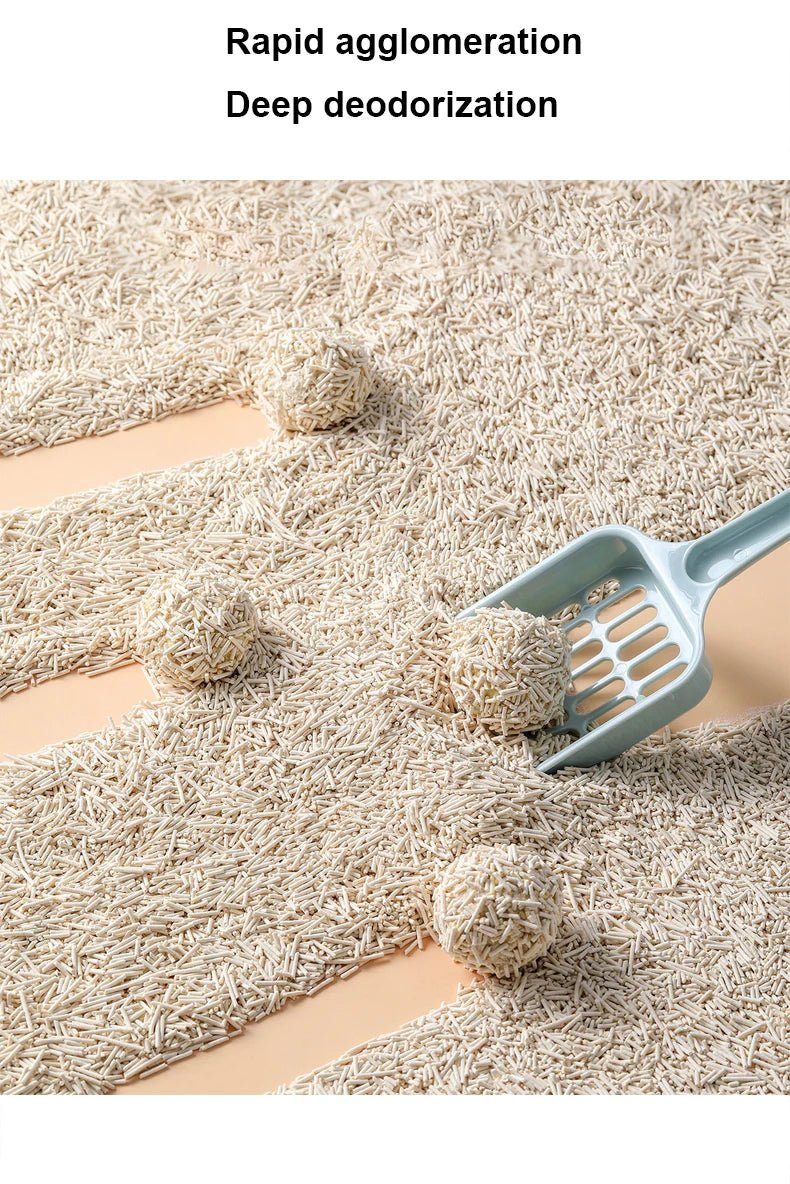 Veloutée - douce, à base de plantes et irrésistiblement douce, cette litière pour chat au tofu de qualité supérieure transforme chaque bac à litière en un sanctuaire propre et serein pour votre félin. Fabriquée à partir de matériaux naturels et biodégradables, elle offre une absorption exceptionnelle. - Luxempirez