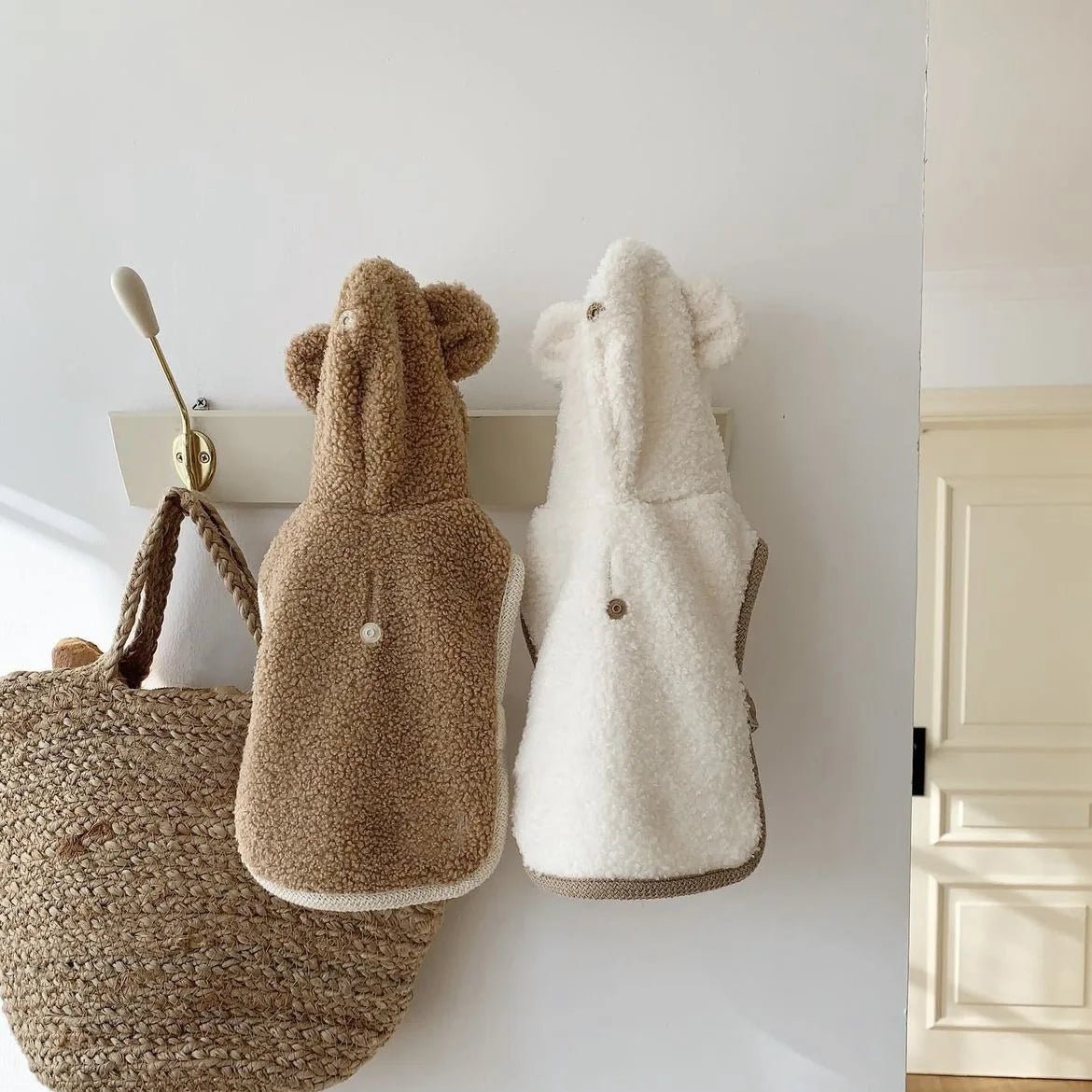 Warm Pet Clothing Cape Pet Hood Cape Small Dog Cat Teddy Autumn and Winter Thickened Puppy Clothes Designer Dog Clothes - Luxempirez