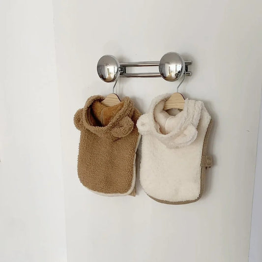 Warm Pet Clothing Cape Pet Hood Cape Small Dog Cat Teddy Autumn and Winter Thickened Puppy Clothes Designer Dog Clothes - Luxempirez