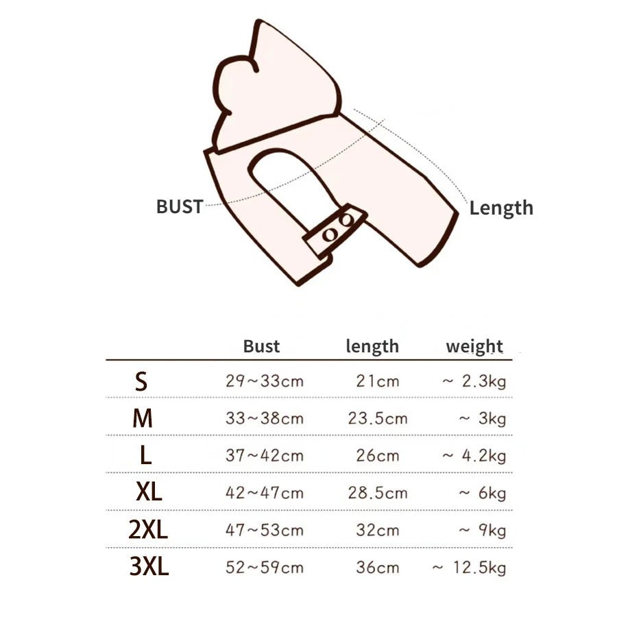 Warm Pet Clothing Cape Pet Hood Cape Small Dog Cat Teddy Autumn and Winter Thickened Puppy Clothes Designer Dog Clothes - Luxempirez