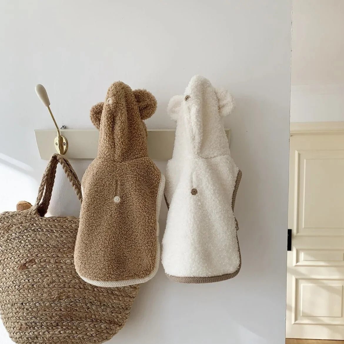 Warm Pet Clothing Cape Pet Hood Cape Small Dog Cat Teddy Autumn and Winter Thickened Puppy Clothes Designer Dog Clothes - Luxempirez