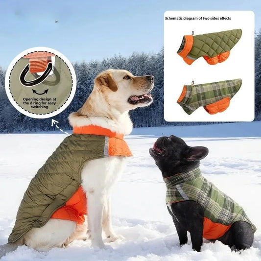 Winter Warm Dog Jacket Coat Reflective Waterproof Windproof Lightweight Pet Clothing Jackets for Small Medium Large Dogs - Luxempirez