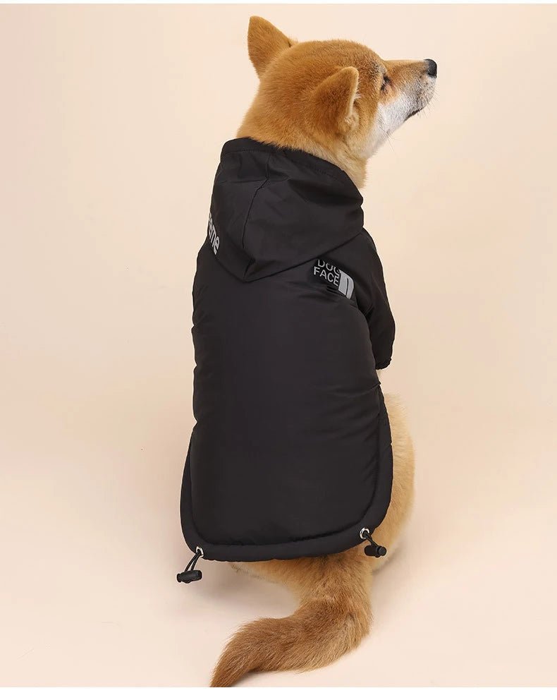 Wrap your adventurer in pure sophistication with this premium red hooded jacket, designed for dogs who explore in style. The sleek, sporty cut and reflective details bring a high‑end, urban look while enhancing visibility on evening walks. - Luxempirez
