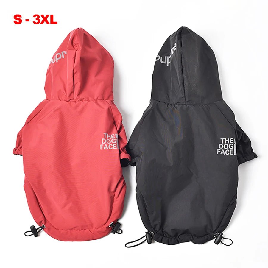 Wrap your adventurer in pure sophistication with this premium red hooded jacket, designed for dogs who explore in style. The sleek, sporty cut and reflective details bring a high‑end, urban look while enhancing visibility on evening walks. - Luxempirez