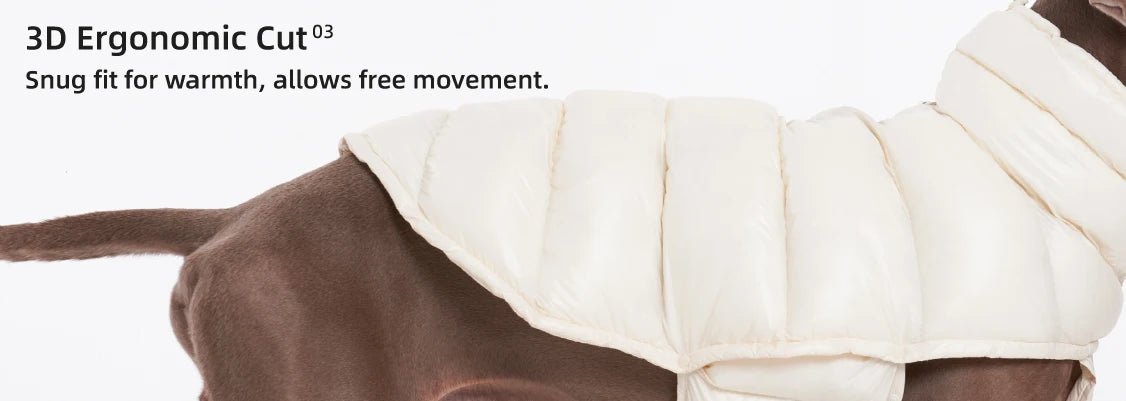 Wrap your dog in refined luxury with this plush, cream - colored vest. Crafted from high - quality, soft - touch fabrics, it offers exceptional warmth, comfort, and an elevated style for sophisticated outings. The elegant design and exquisite details. - Luxempirez